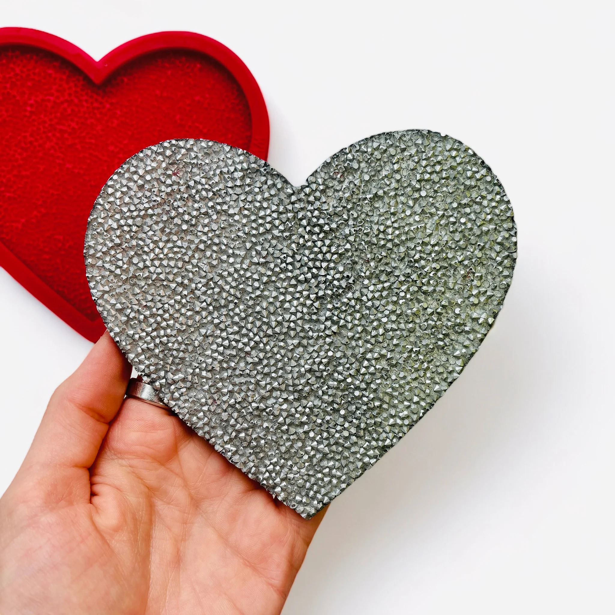 Dadarkar Art - Druzy Heart Silicone Mold - Image 3