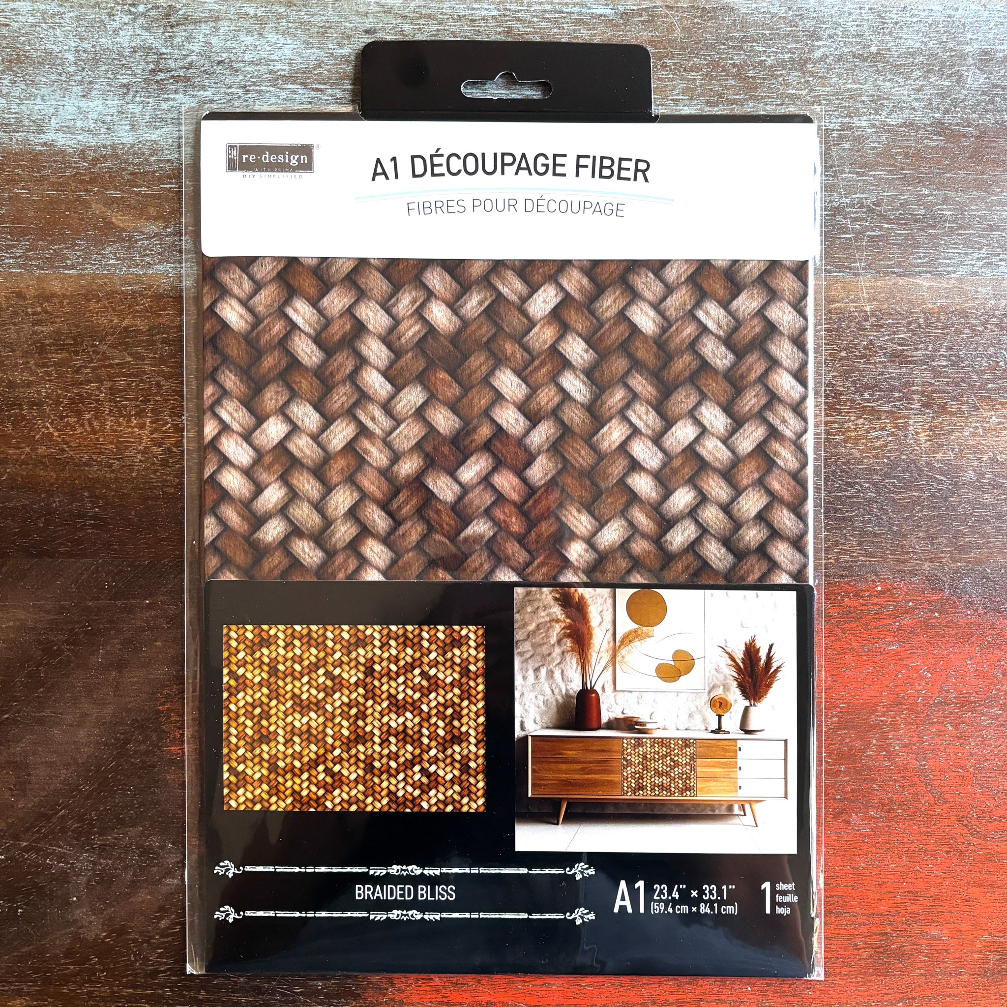 ReDesign with Prima - Braided Bliss Decoupage Paper (A1 Size) - Image 6