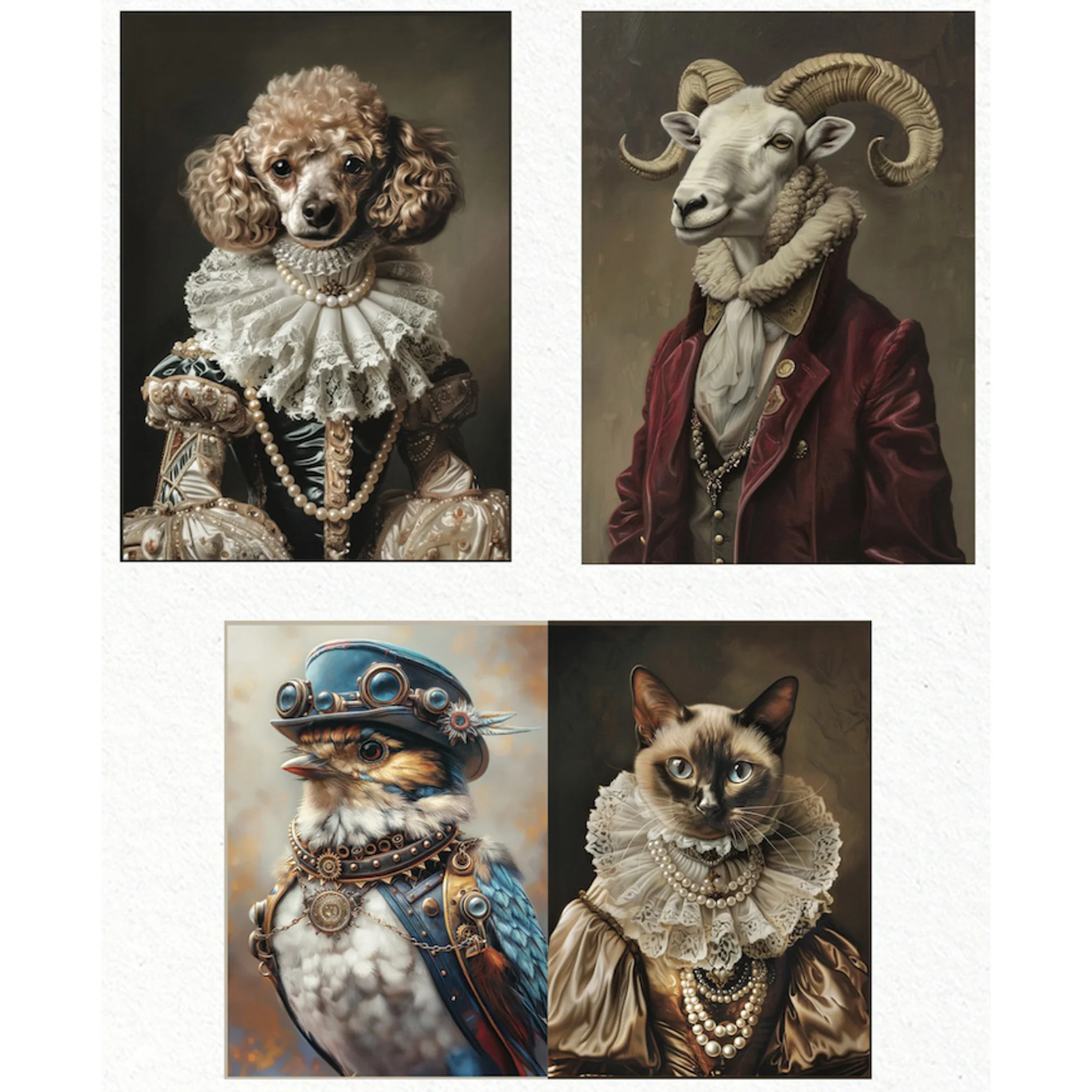 ReDesign with Prima Exclusive - Lords and Ladies Decoupage Papers (3 Sheets, A3 Each) - Image 5