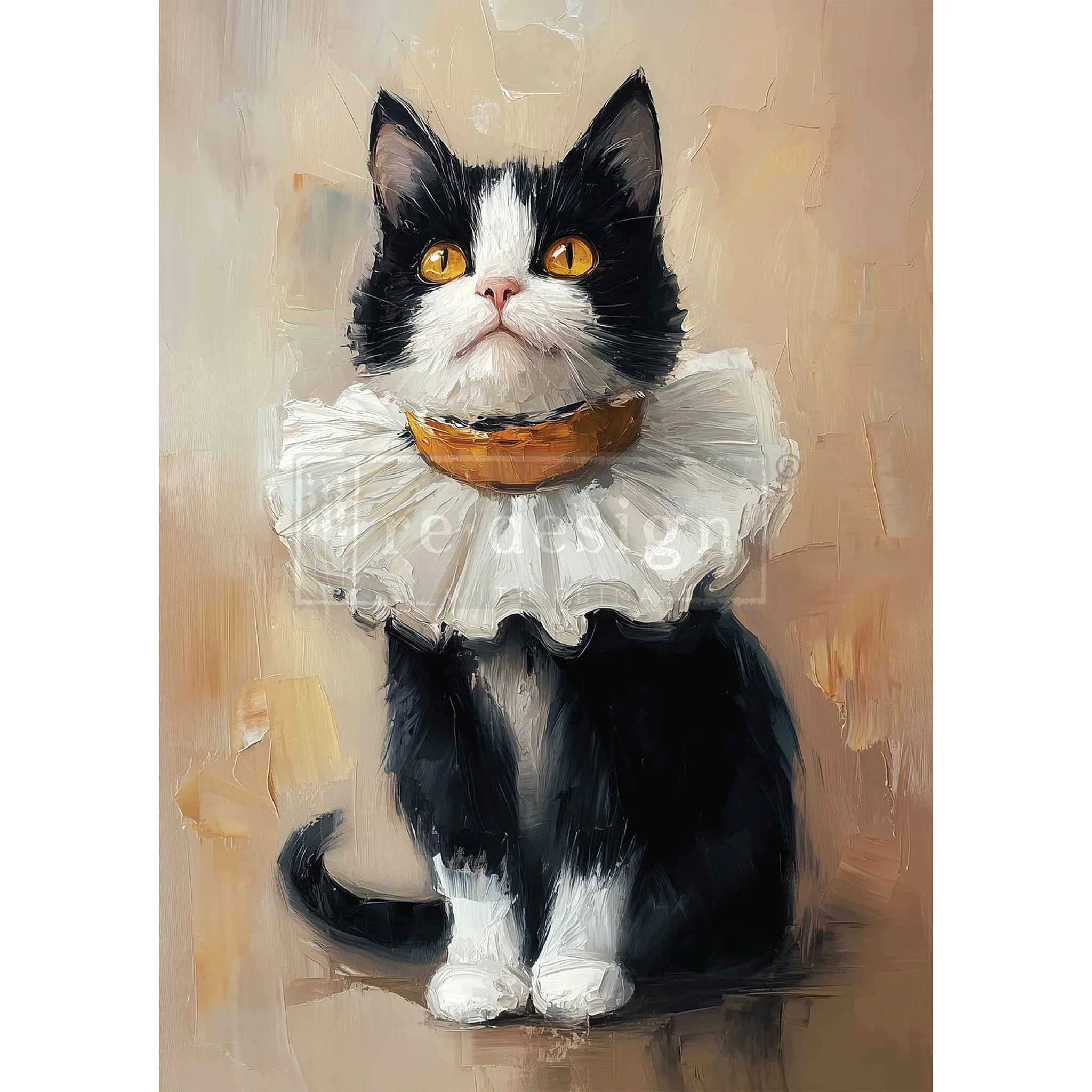 ReDesign with Prima - Whiskers in Oil Decoupage Paper (A3 Size) - Image 3