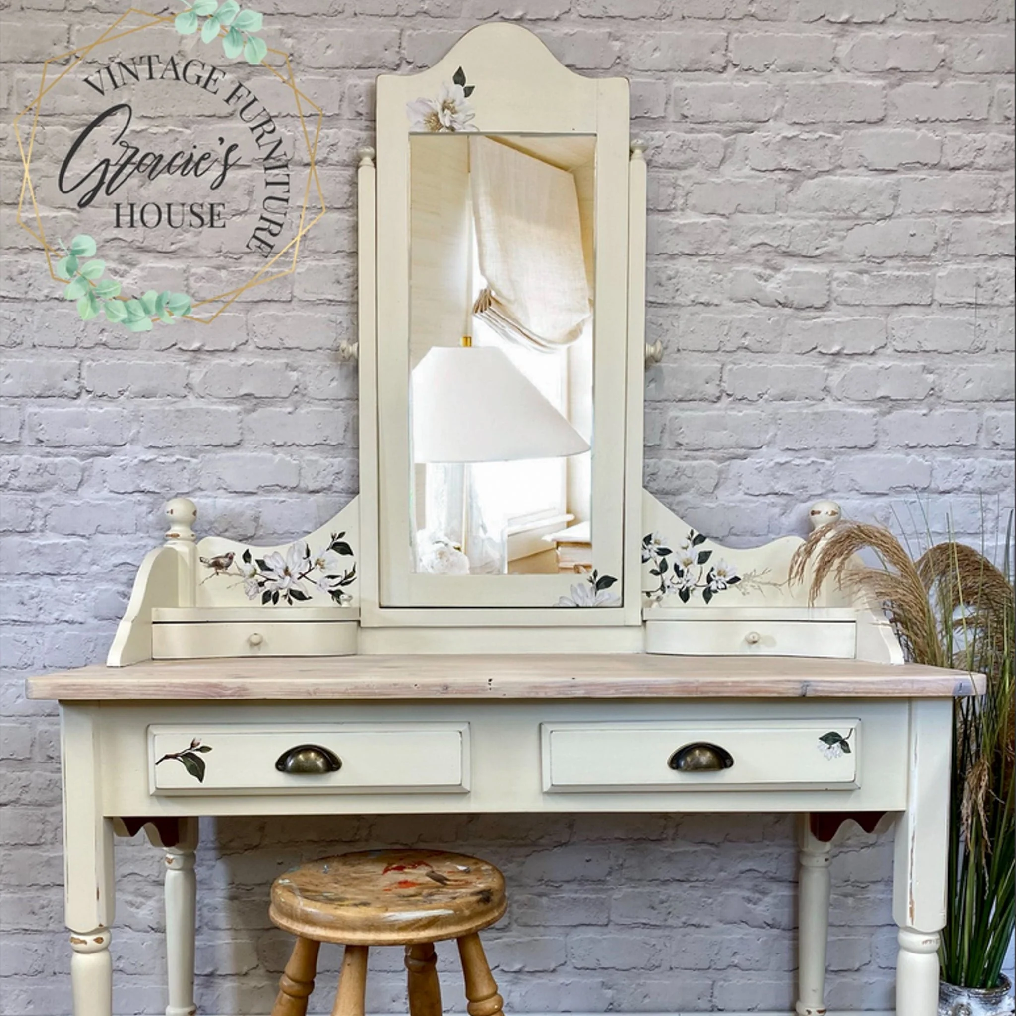 ReDesign with Prima - White Magnolia Furniture Transfers (3 Sheets, 6x12 Each) - Image 10