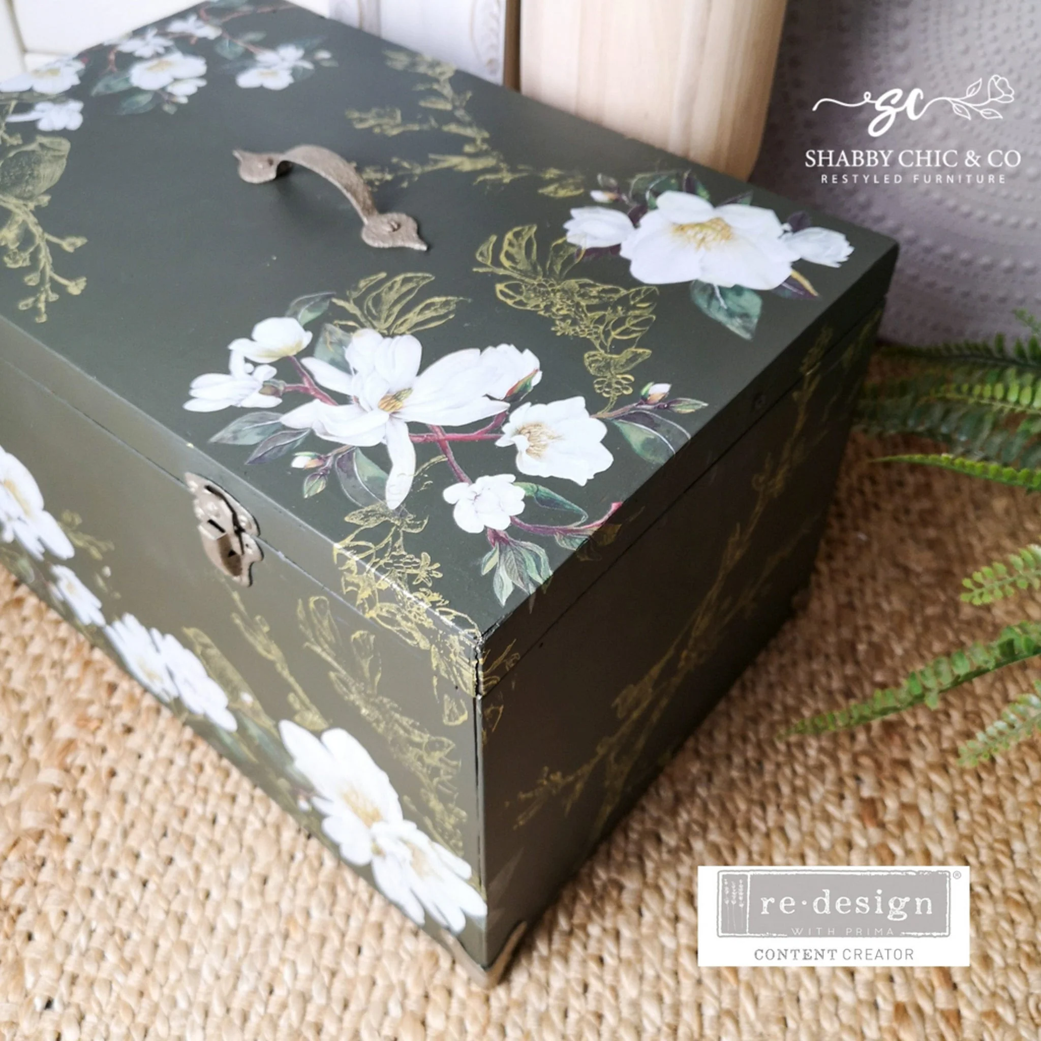 ReDesign with Prima - White Magnolia Furniture Transfers (3 Sheets, 6x12 Each) - Image 7