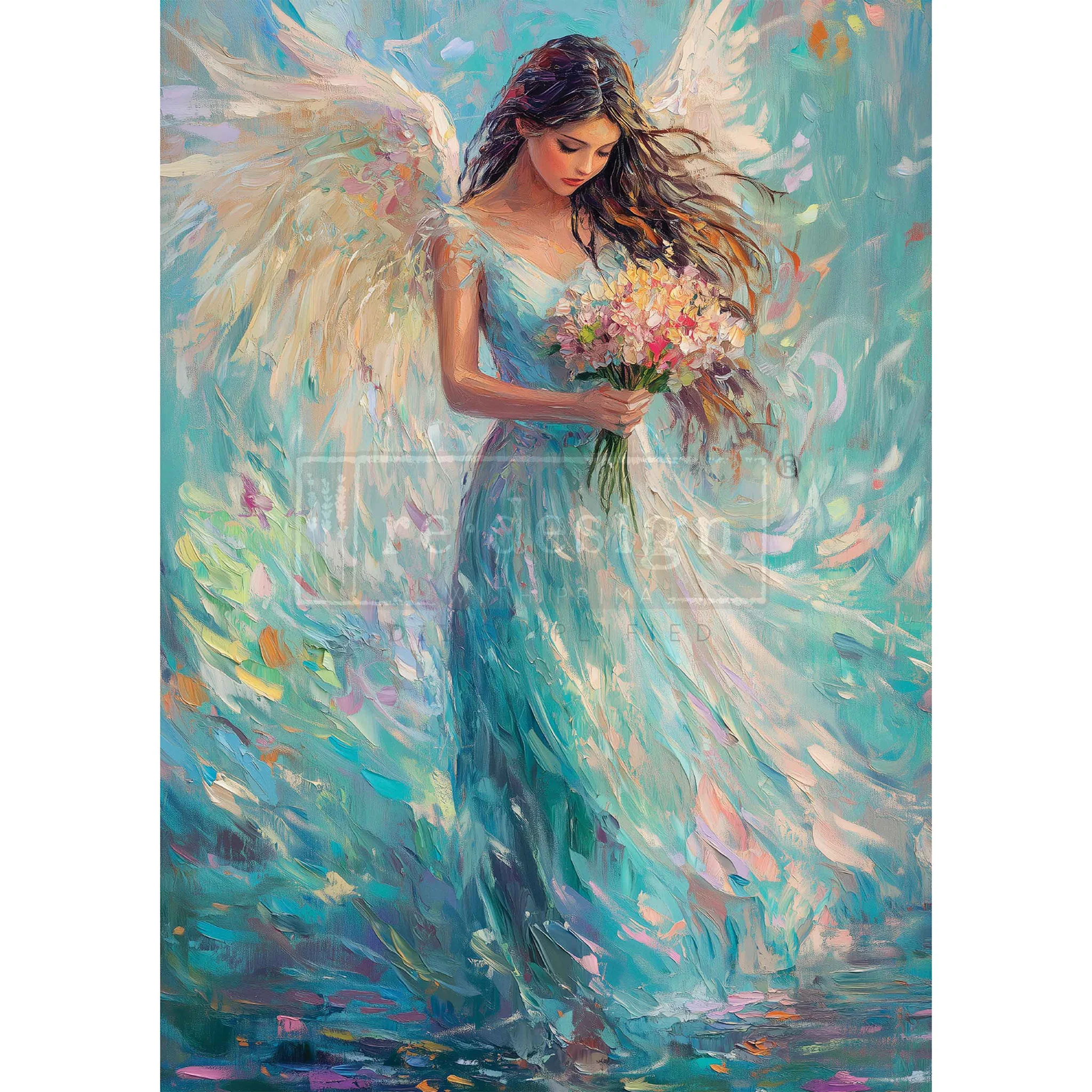 ReDesign with Prima - Seraphina in Sapphire Decoupage Paper (A3 Size) - Image 3
