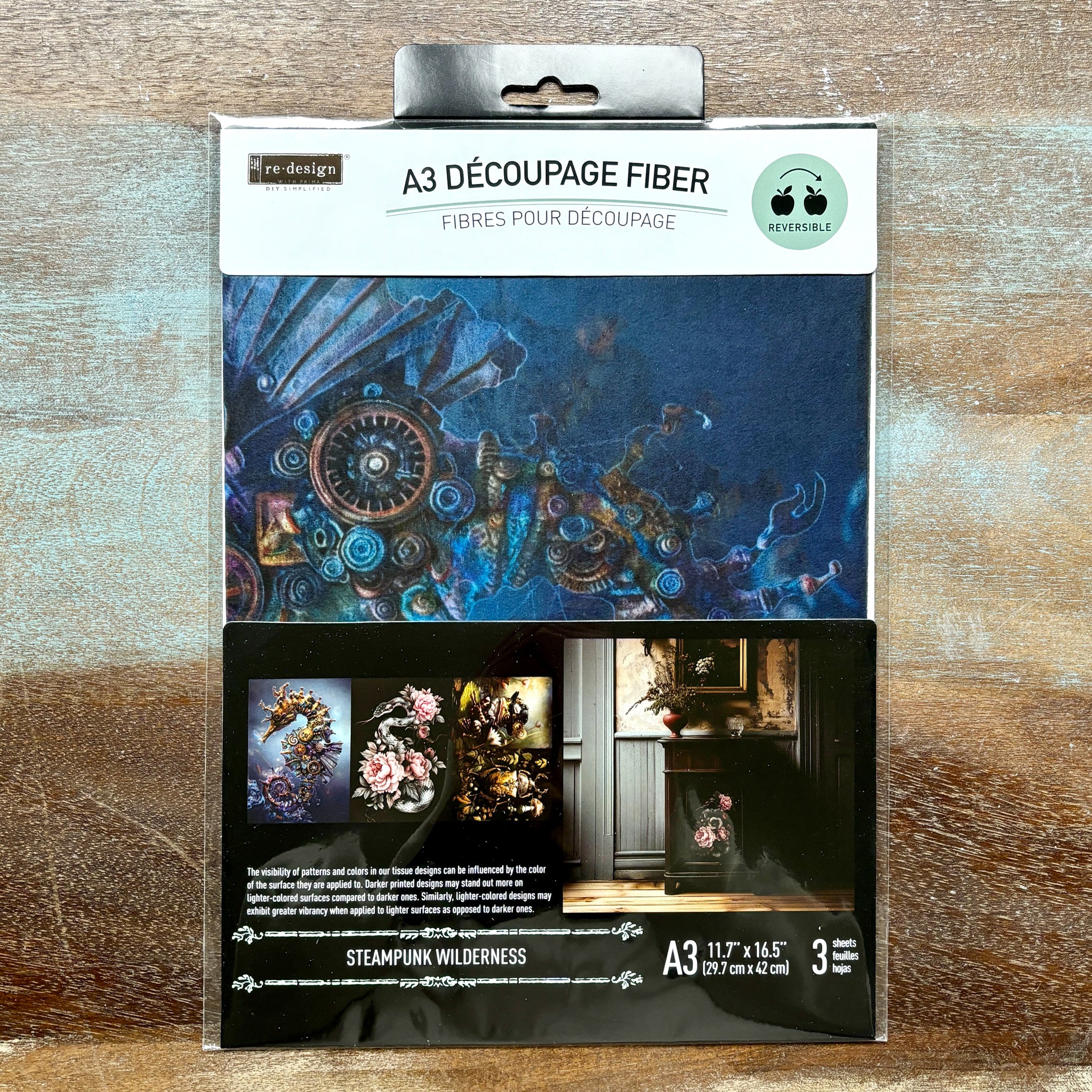 ReDesign with Prima Exclusive - Steampunk Wilderness Decoupage Papers (3 Sheets, A3 Each) - Image 6