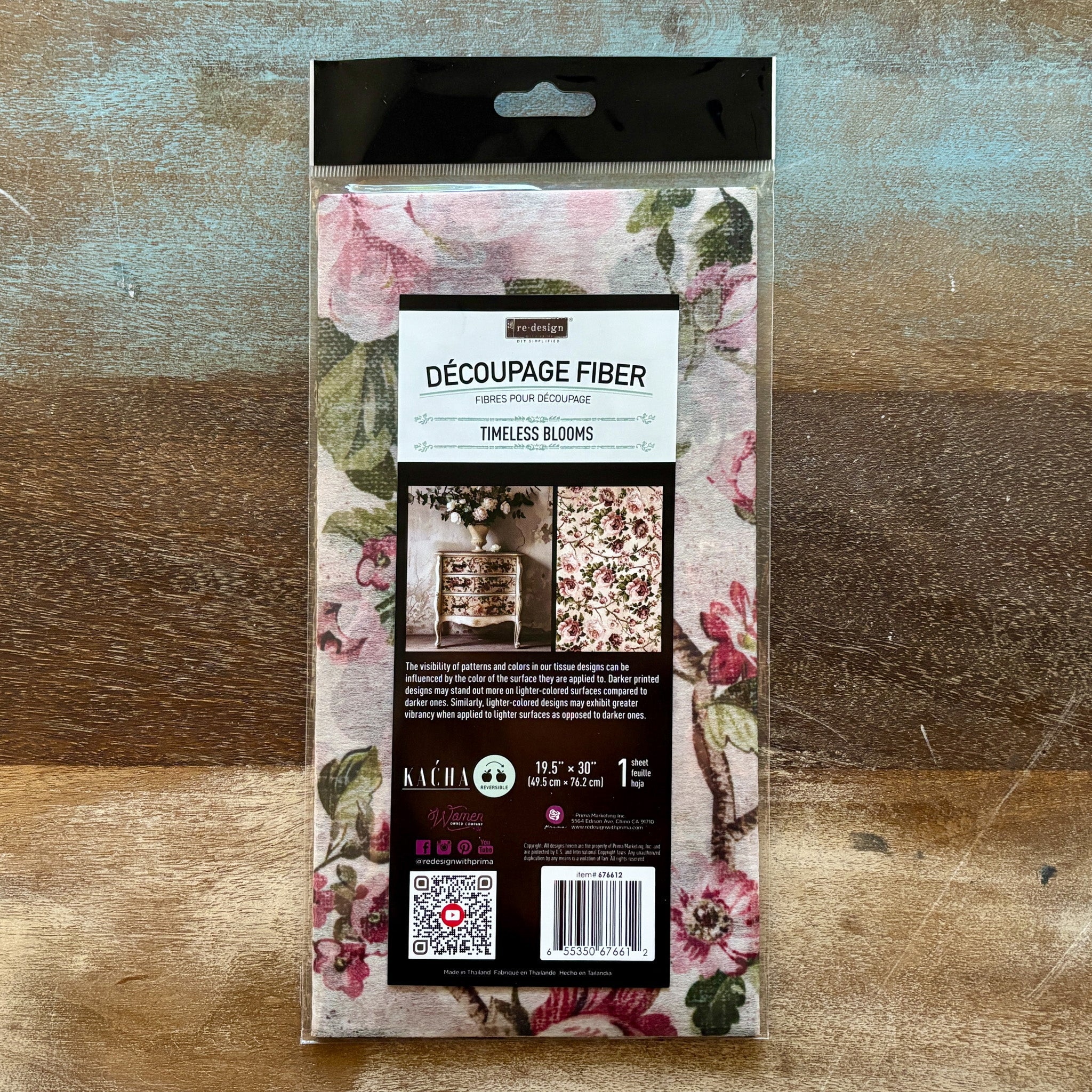 ReDesign with Prima – Timeless Blooms by KACHA Decoupage Paper (19.5x30 Size) - Image 5
