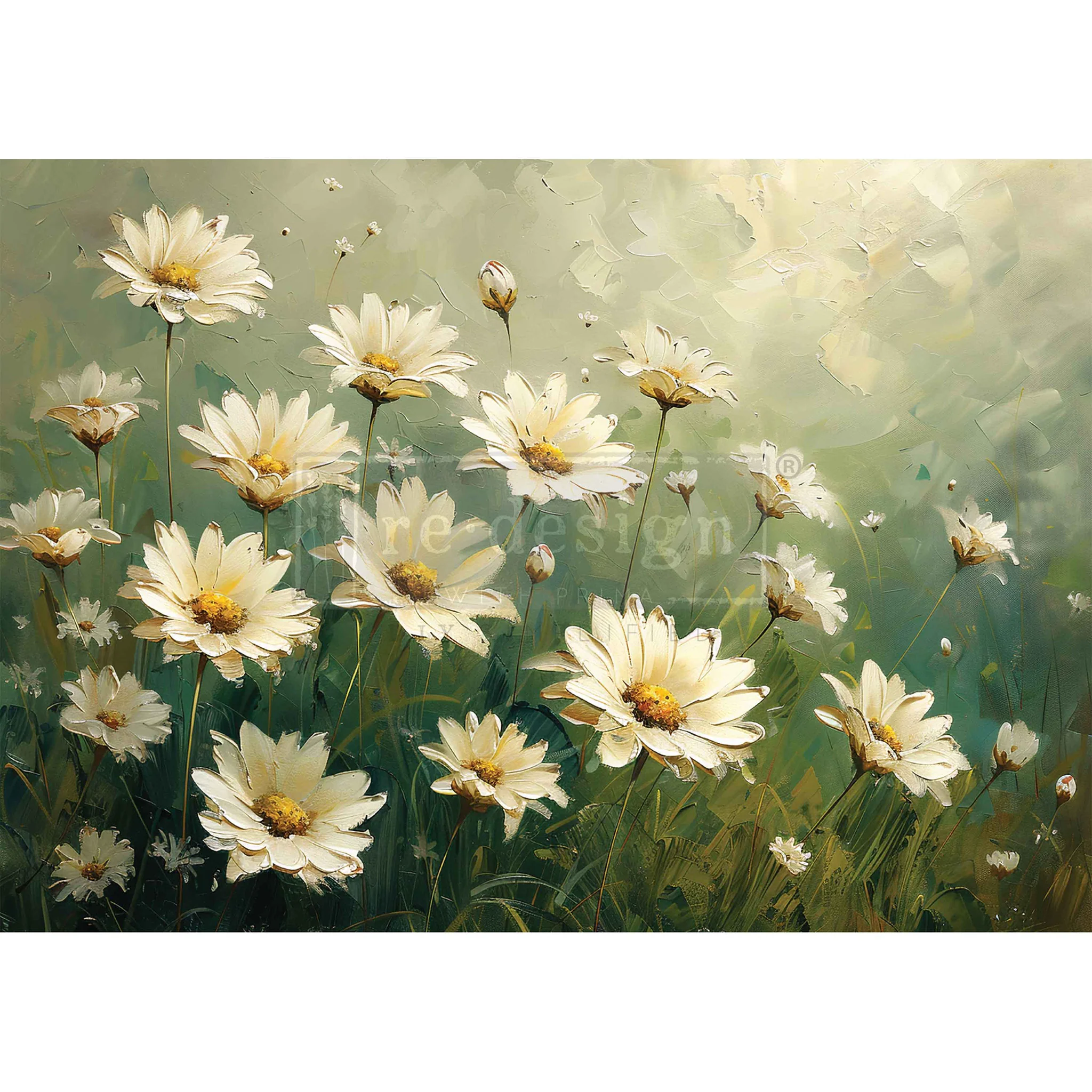 ReDesign with Prima Whispering Daisies Decoupage Paper (A3 Size) - Image 3